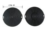 Filtri per cappa carbone attivo diametro 15 cm altezza 1,3 cm