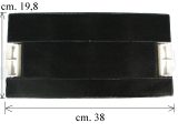 Filtro carboni attivi 38 x 19,8 cm altezza 2,8 cm