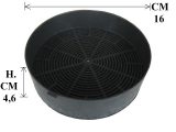 Filtro cappa carbone attivo diametro 16 cm altezza 4,6 cm