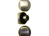 1 manopola metallizzata ignis whirlpool perno diametro 6 mm mozzo 13 mm