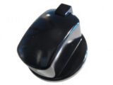 Manopola colore nero originale Ariston Indesit Hotpoint mozzo raso perno diametro 6 cod. C00285867