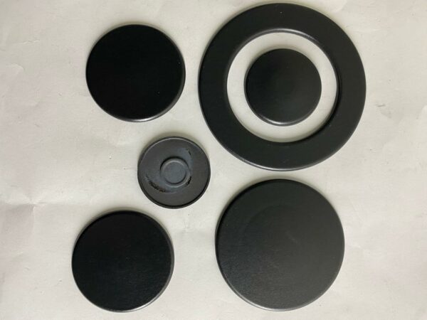 5 spartifiamma smaltati opachi per piani cottura COMPATIBILI CON ALCUNI MODELLI FRANKE ARISTON GLEM GAS CANDY