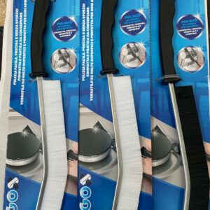 Spazzola Pulizia Universale con Setole Rigide – Ideale per Giunti, Fughe, Cerchi Auto e Superfici Difficili – Impugnatura Ergonomica Antiscivolo (3 pz nella confezione)